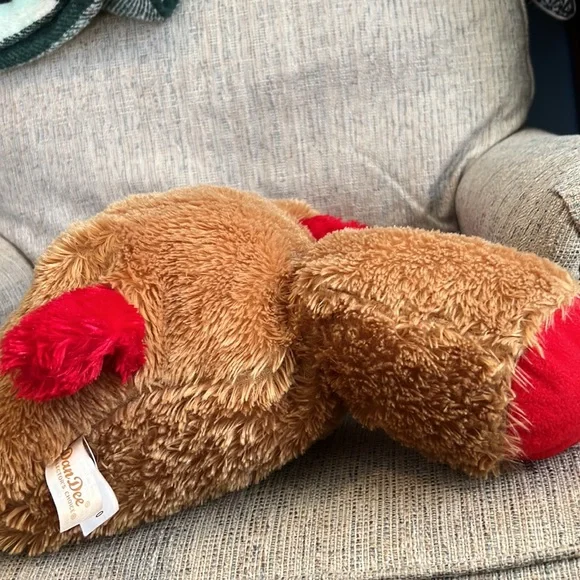 Dan Dee Brown Floppy Puppy Dog Plush Red Ears Nose - Picture 5 of 8